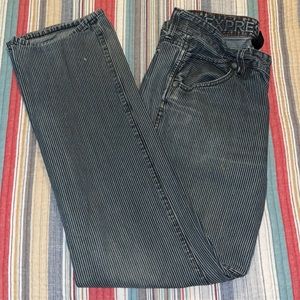 Pinstripe Express Jeans